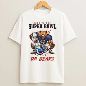 Chicago Bears Road To The Super Bowl Mascot Trophy Shirt